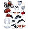 供應雅馬哈FZ16全車塑件和燈具，外貿(mào)車型FZ16，塑料外觀件燈具